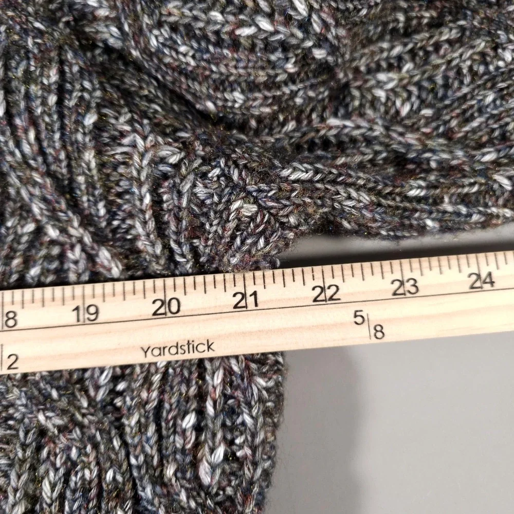 Liverpool Cardigan Sweater Mens M‎ Olive Multi Cable Knit Button LG953MS63